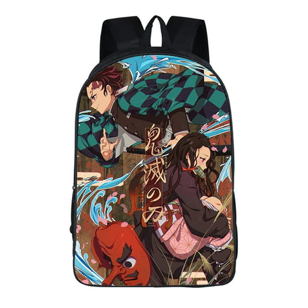 3 in 1 Demon Slayer Backpack for School Teen Girls Boys Lightweight Anime Backpacks Shoulder bag Set for Women School Bags 